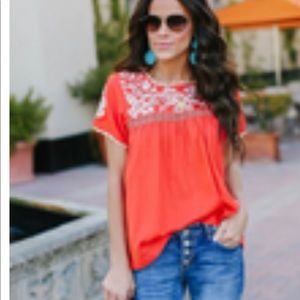 Vici Dolls Madrigal Embroidered Top